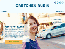 Tablet Screenshot of gretchenrubin.com